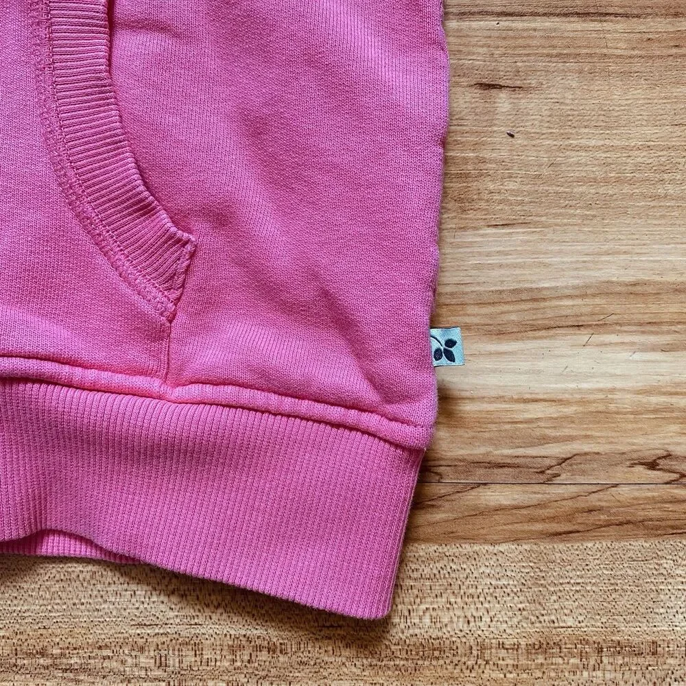 Frugi Toddler Girl 2-3 Switch Carbis Pink Organic Cotton Hoodie Jacket Seashell